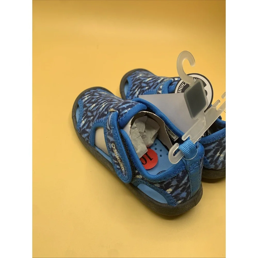 OshKosh B'gosh Machine Washable Blue Aqua Water Play Shoes Unisex Toddler 10 NEW
